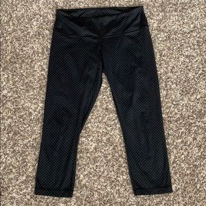 Lululemon Wunder Under Black Polka Dot Leggings